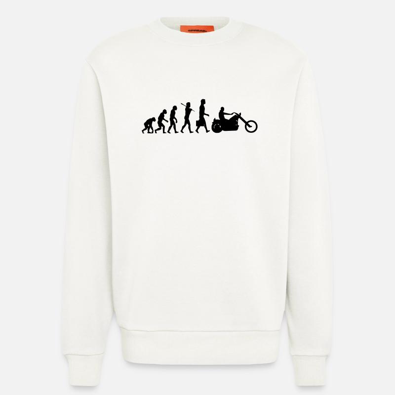 evolution_chopper - Sweatshirt - made by SPREAD  - OFF WHITE