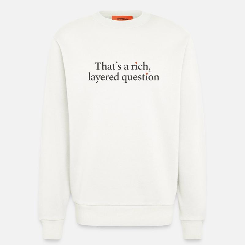 C’est une question riche et complexe - Sweat bio décontracté fabriqué en UE - OFF WHITE