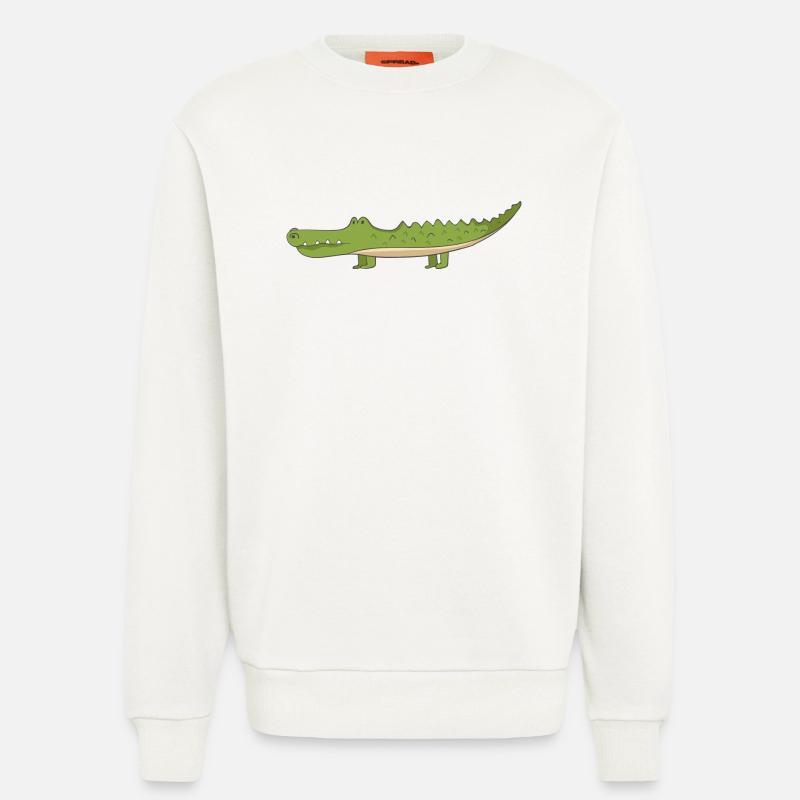 Krokodil - Sweatshirt - made by SPREAD - OFF WHITE
