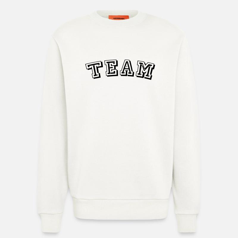 TEAM Design - Sweatshirt - made by SPREAD - OFF WHITE