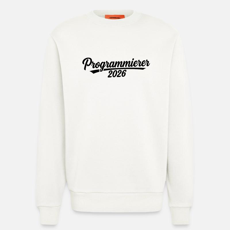 Programmeur 2026 – Conception de codage - Sweat bio décontracté fabriqué en UE - OFF WHITE