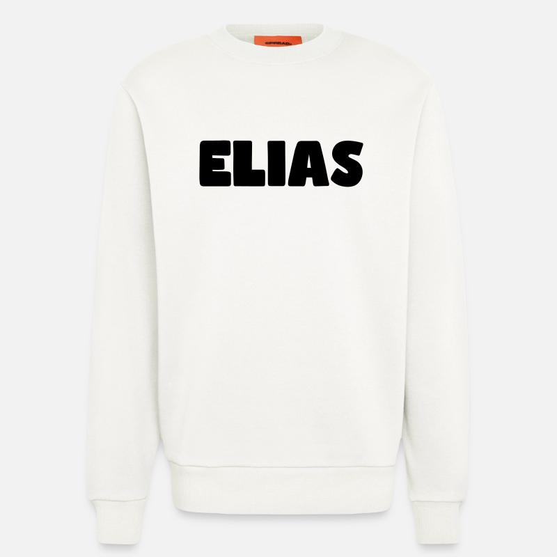 Elias Name - Sweatshirt - made by SPREAD  - OFF WHITE
