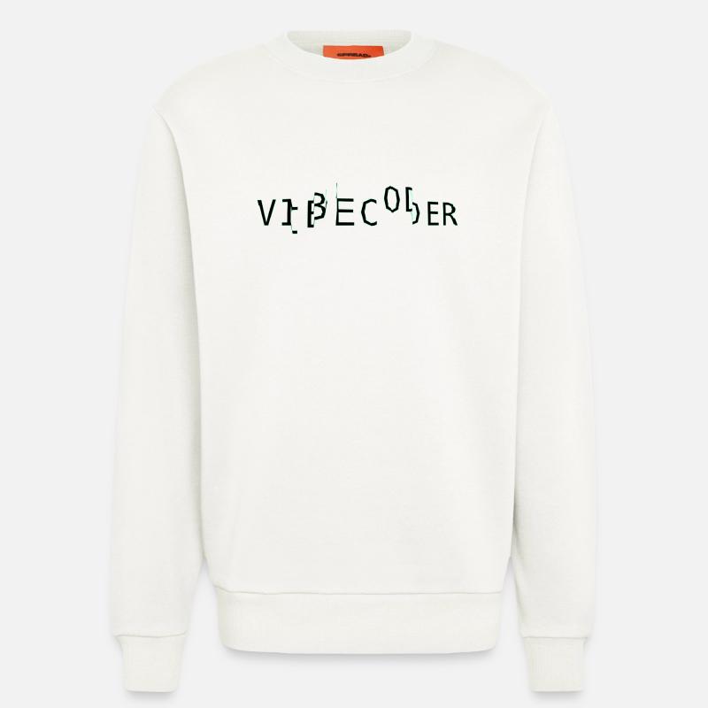 vibecoder_mono bug - Sweat bio décontracté fabriqué en UE - OFF WHITE