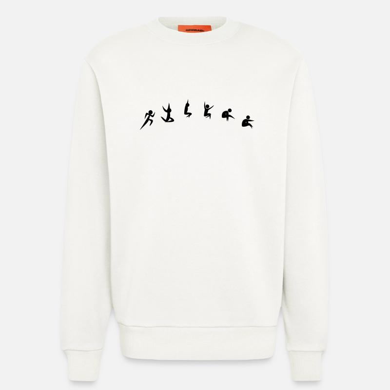 Weitsprung - Sweatshirt - made by SPREAD  - OFF WHITE