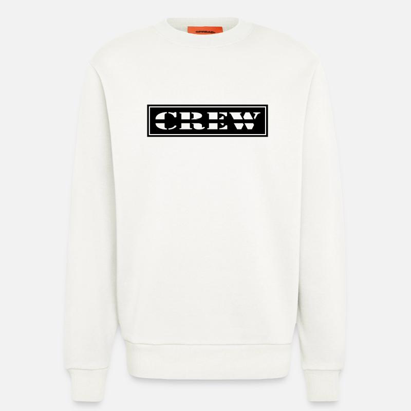 Crew Design im Patch Format - Sweatshirt - made by SPREAD - OFF WHITE