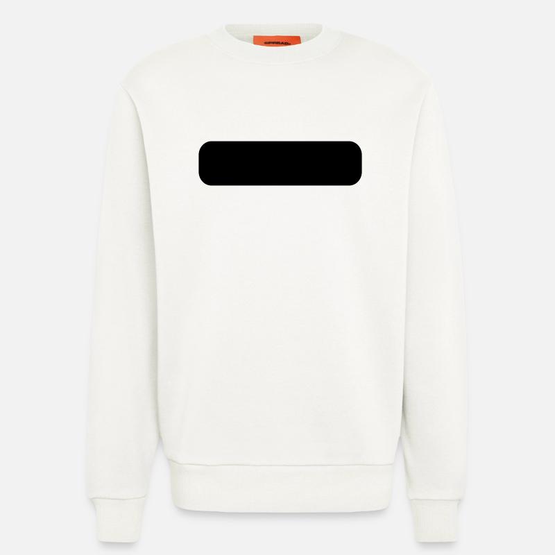 Rectangle arrondi - Sweat bio décontracté fabriqué en UE - OFF WHITE