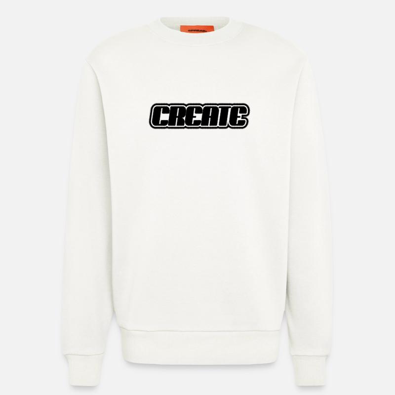 Create Schriftzug - Sweatshirt - made by SPREAD  - OFF WHITE