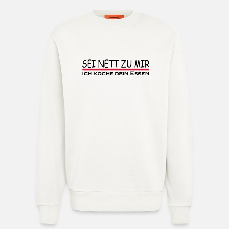 Sei nett zu mir - Sweatshirt - made by SPREAD  - OFF WHITE