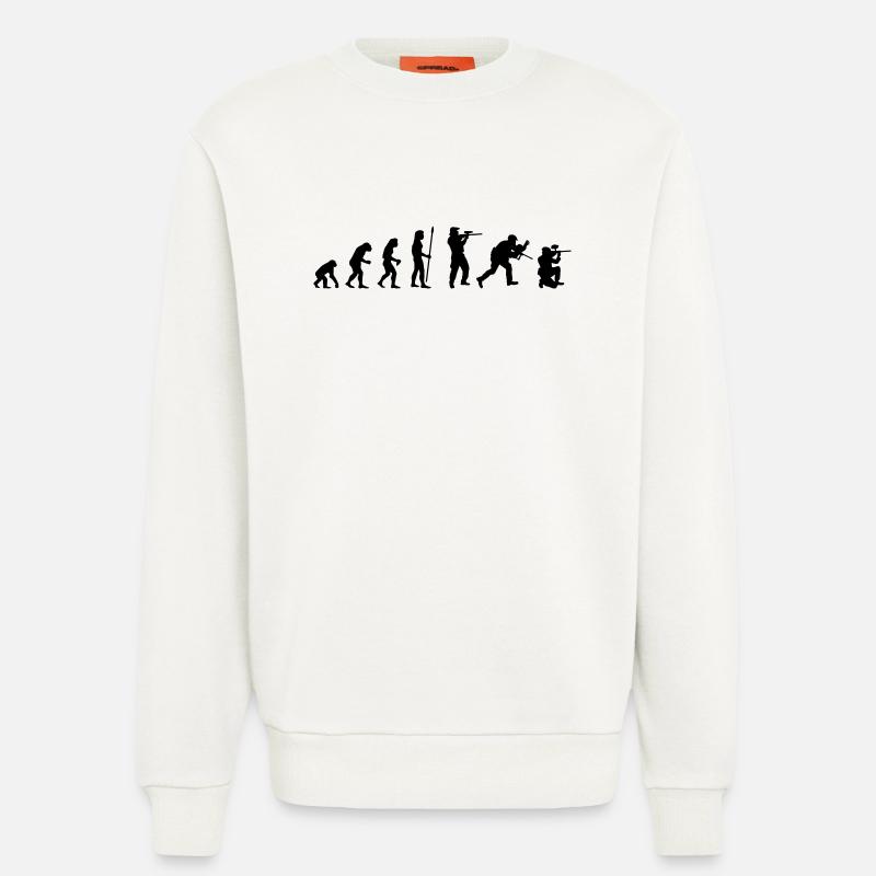 paintball_evolution - Sweatshirt - made by SPREAD  - OFF WHITE