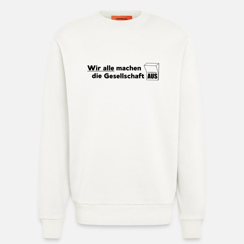 Die Gesellschaft - Sweatshirt - made by SPREAD  - OFF WHITE