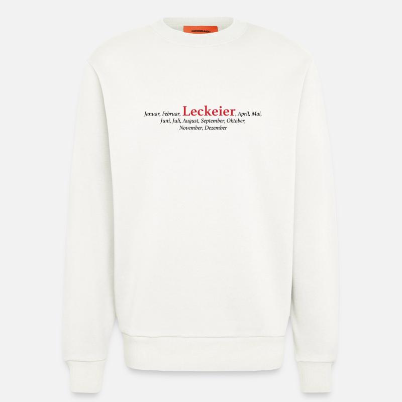 Leck Eier - Sweatshirt - made by SPREAD  - OFF WHITE