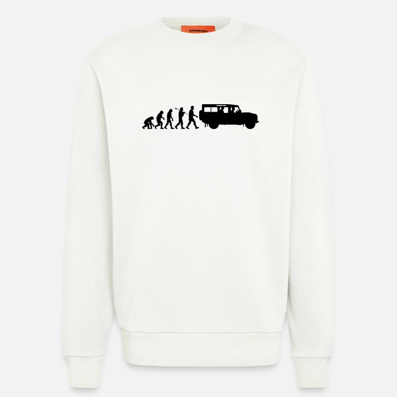 Defender 110 Évolution - Sweat bio décontracté fabriqué en UE - OFF WHITE