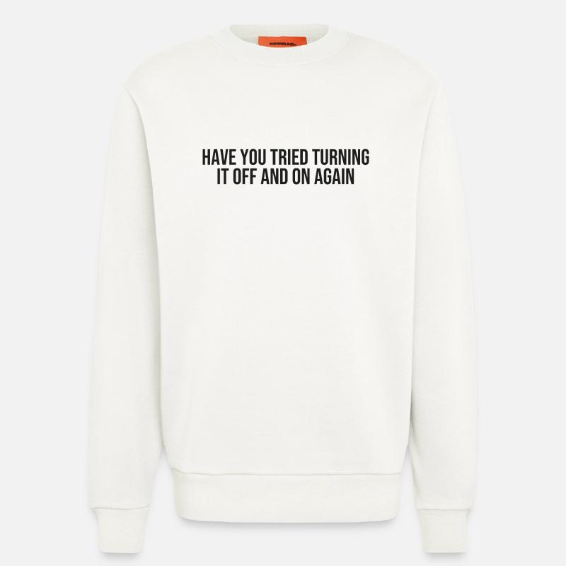 IT tech support - Sweatshirt - made by SPREAD  - OFF WHITE
