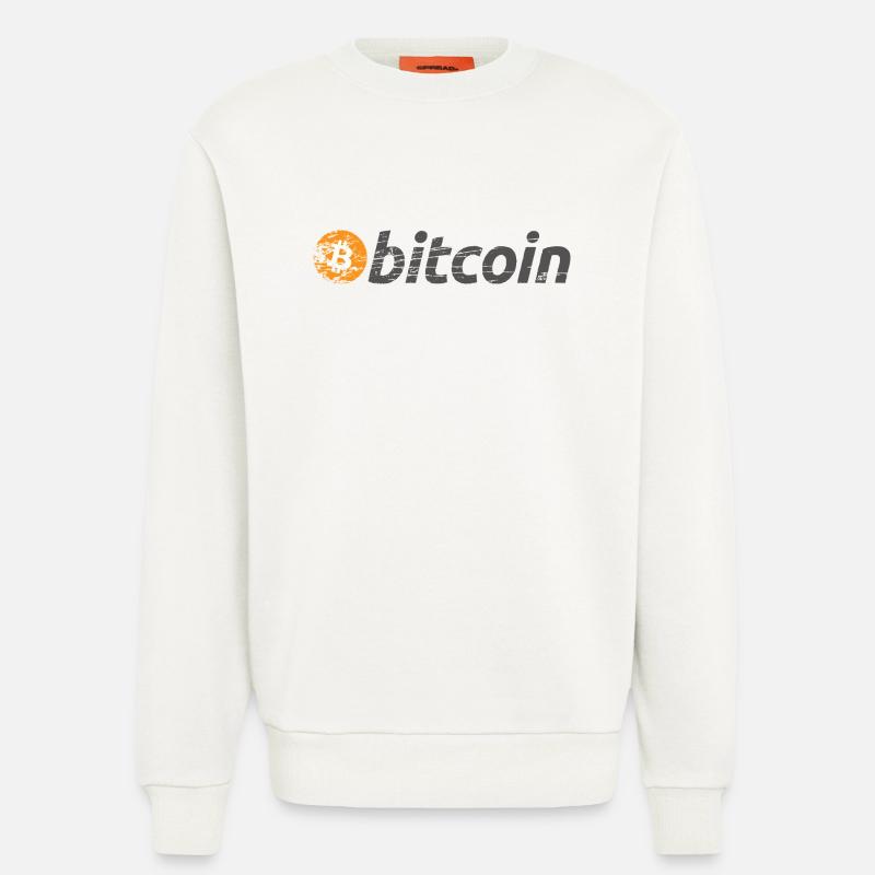 Bitcoin Logo Original BTC - Sweatshirt - made by SPREAD  - OFF WHITE