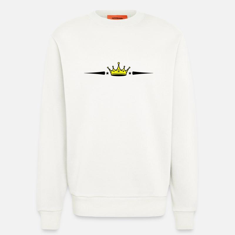 Krone Element - Sweatshirt - made by SPREAD  - OFF WHITE