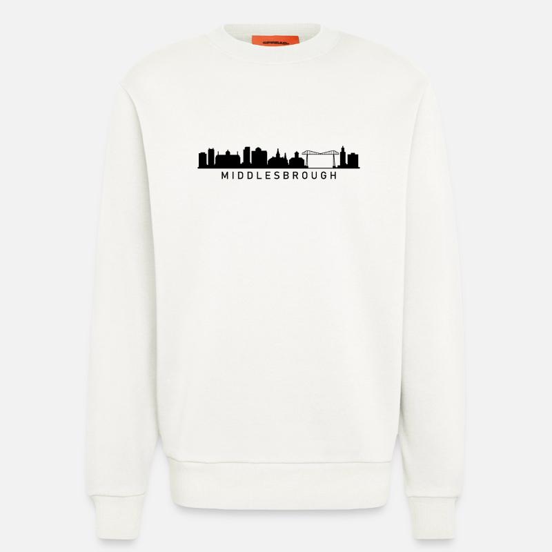 Skyline von Middlesbrough - Sweatshirt - made by SPREAD  - OFF WHITE