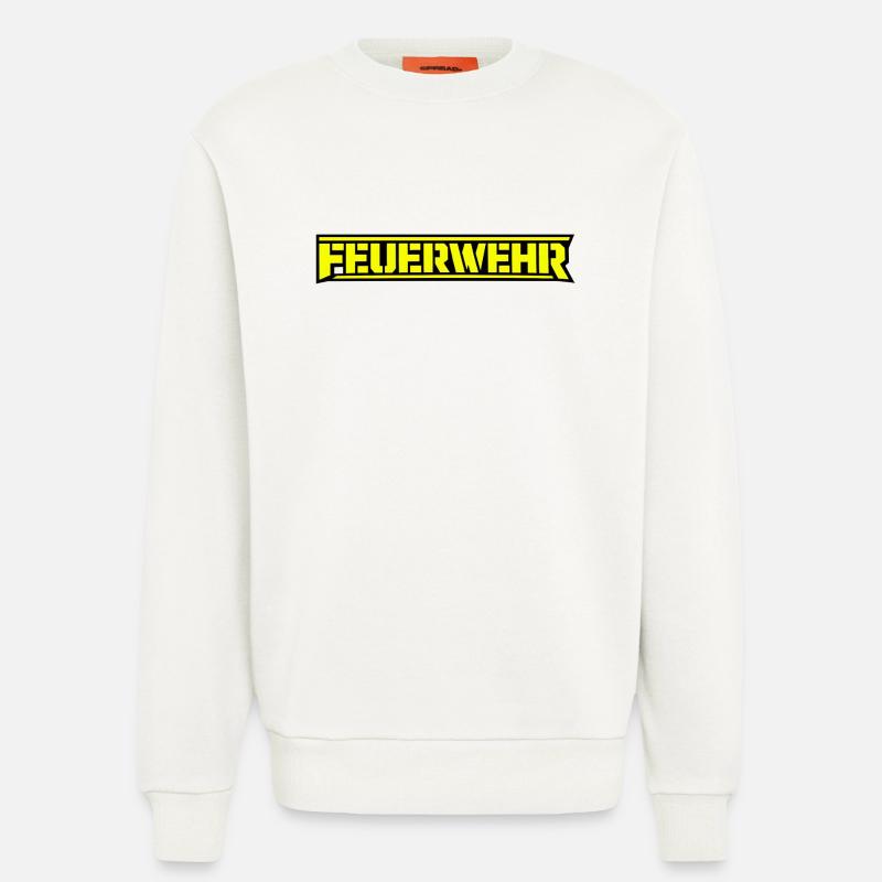 Lettrage néon feux d’artifice - Sweat bio décontracté fabriqué en UE - OFF WHITE