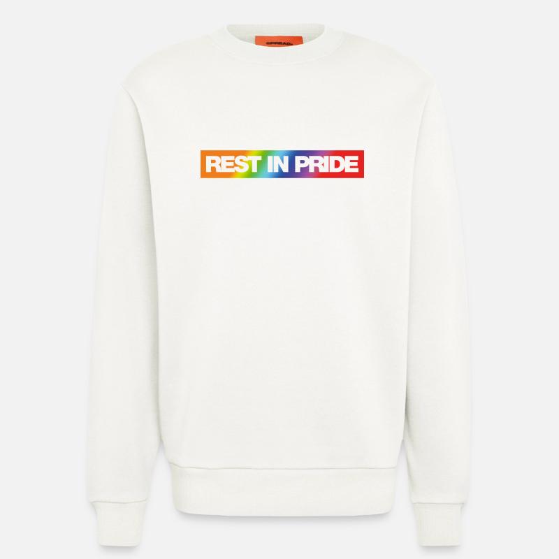REST IN PRIDE (R.I.P.) Rainbow - Sweatshirt - made by SPREAD - OFF WHITE