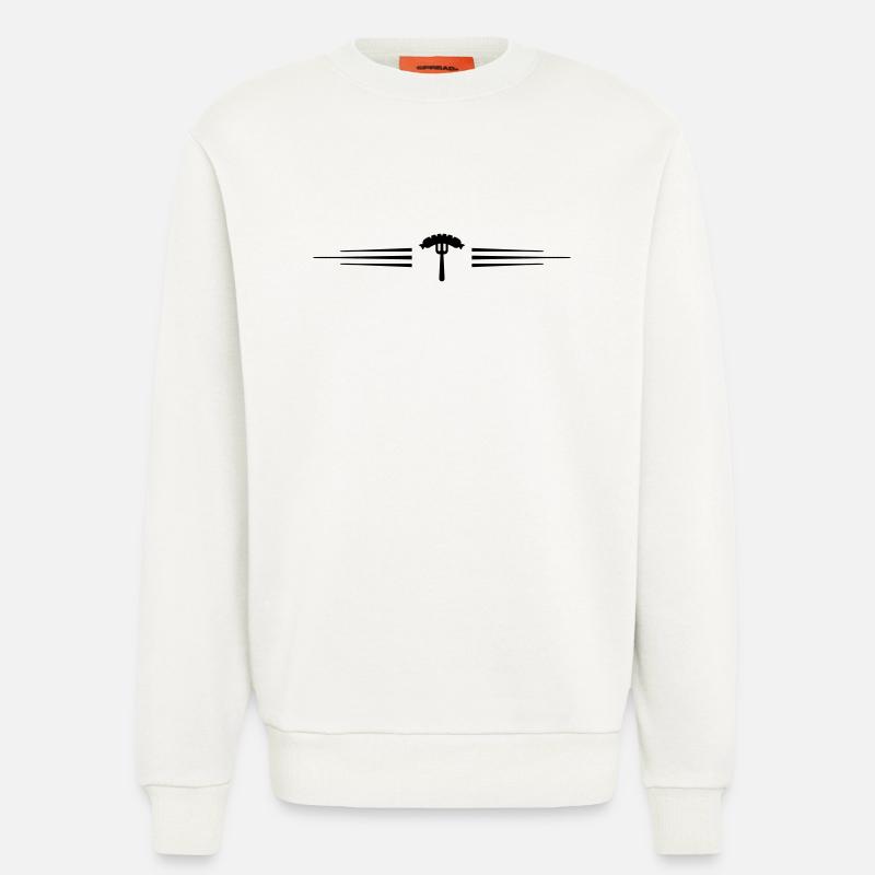 Wurst Gabel  Currywurst - Sweatshirt - made by SPREAD  - OFF WHITE