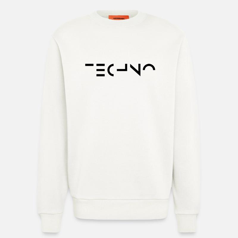Minimal-Techno-Musik-Logo - Sweatshirt - made by SPREAD  - OFF WHITE