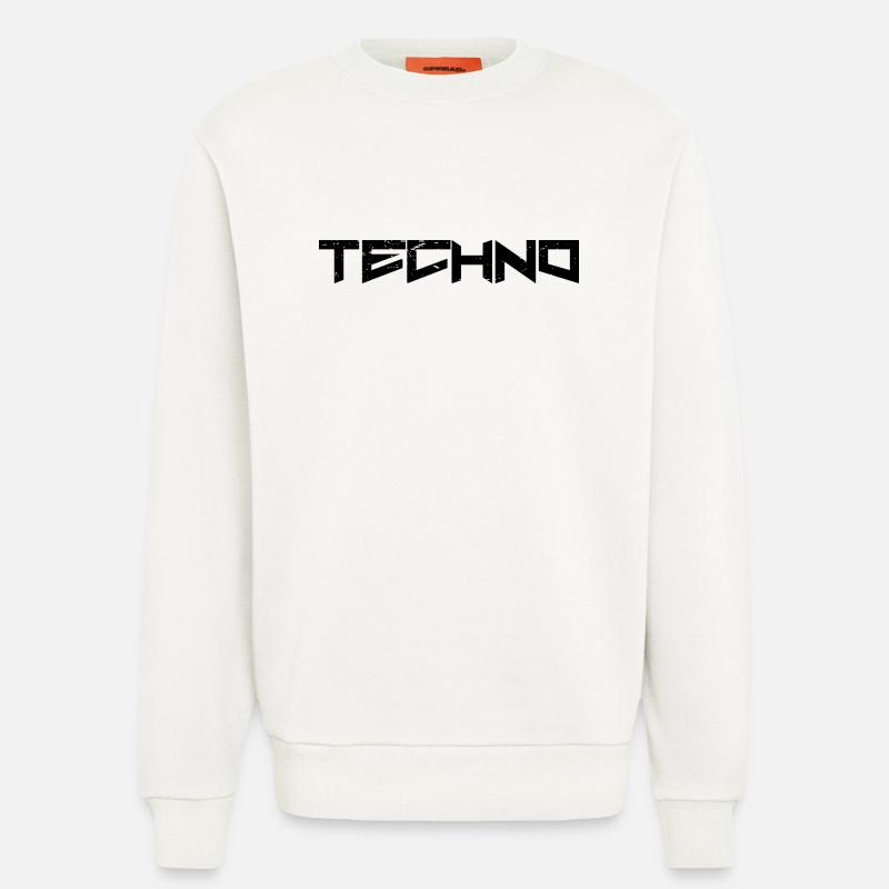 Techno - Sweatshirt - made by SPREAD  - OFF WHITE