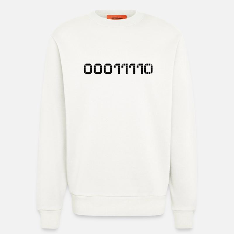 Binary notation - 30 - Sweatshirt - made by SPREAD  - OFF WHITE