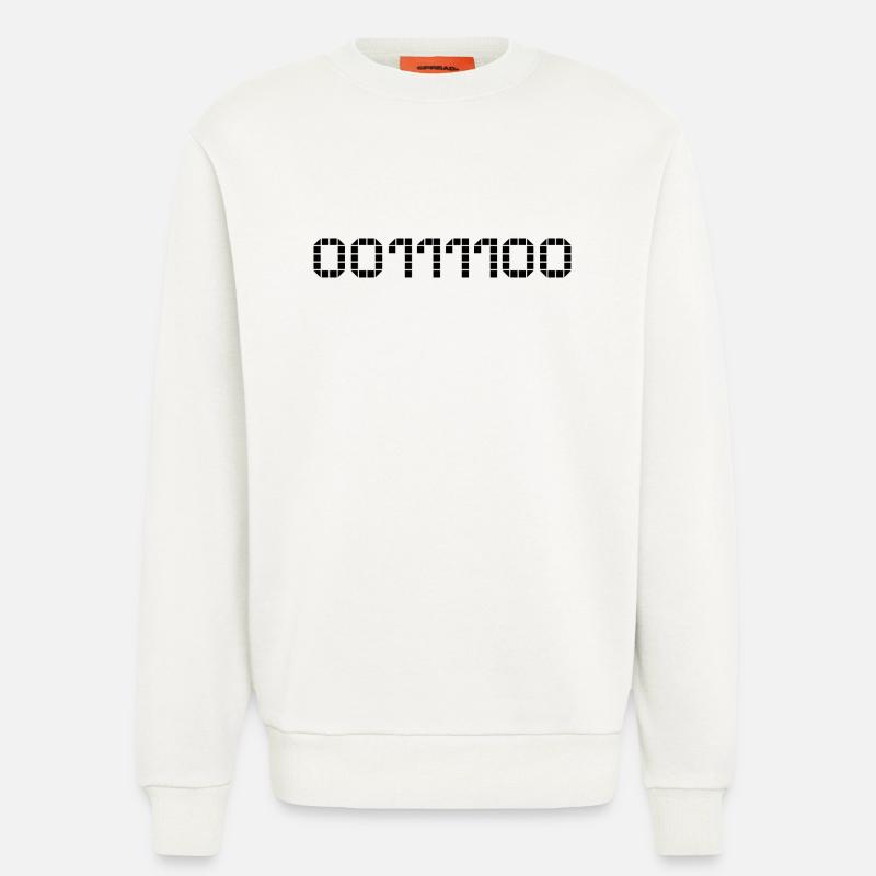 Binary notation - 60 - Sweatshirt - made by SPREAD  - OFF WHITE