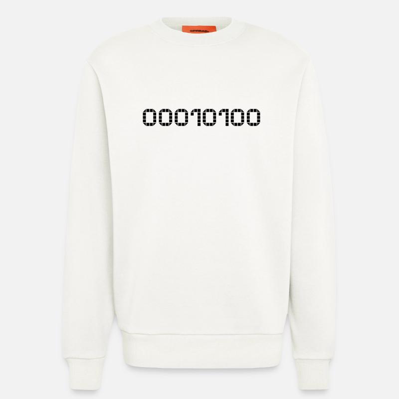 Binary notation - 20 - Sweatshirt - made by SPREAD  - OFF WHITE