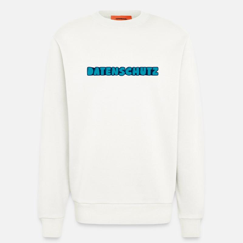Datenschutz - Sweatshirt - made by SPREAD - OFF WHITE