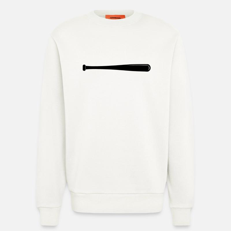 Batte de baseball - Sweat bio décontracté fabriqué en UE - OFF WHITE