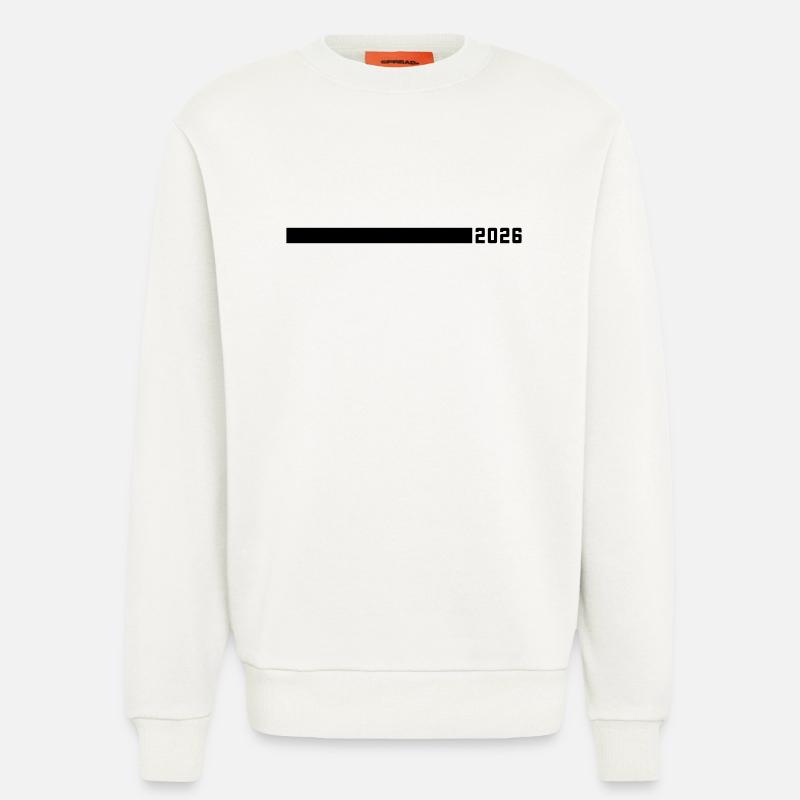 2026 year line - Sweatshirt - made by SPREAD  - OFF WHITE