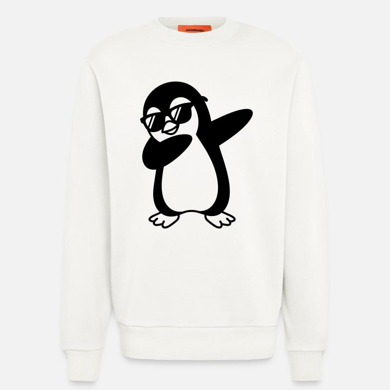 Pinguin Dab - Sweatshirt - made by SPREAD - OFF WHITE