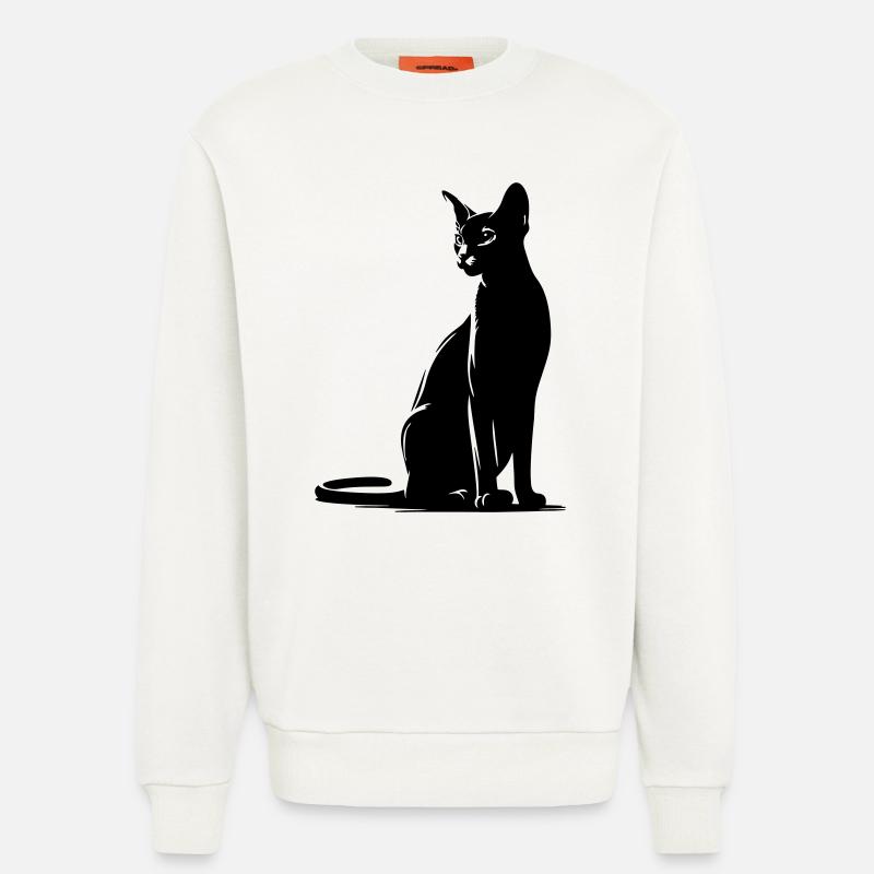 Abessiner Katze - Sweatshirt - made by SPREAD  - OFF WHITE
