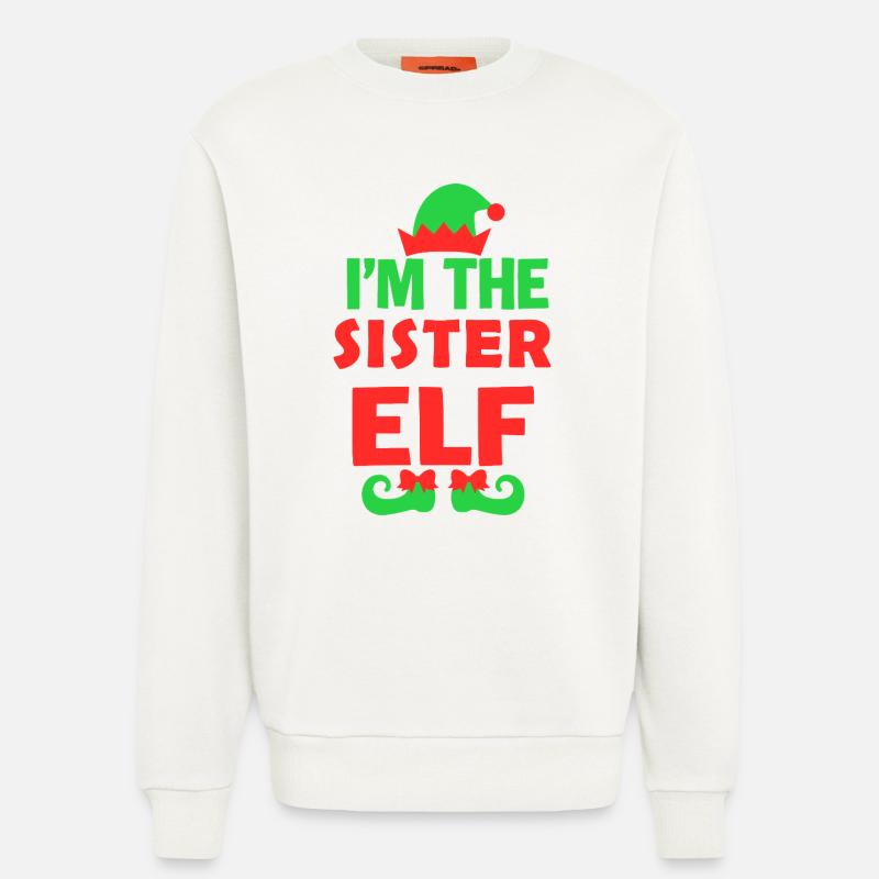 Ich bin die Schwester Elf - Sweatshirt - made by SPREAD  - OFF WHITE