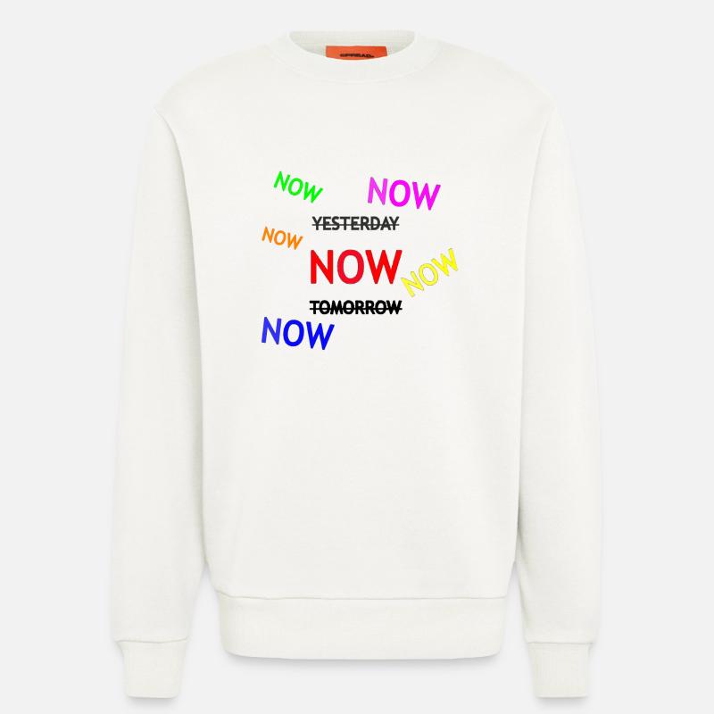Dynamische Erinnerungstext-Illustration - Sweatshirt - made by SPREAD  - OFF WHITE