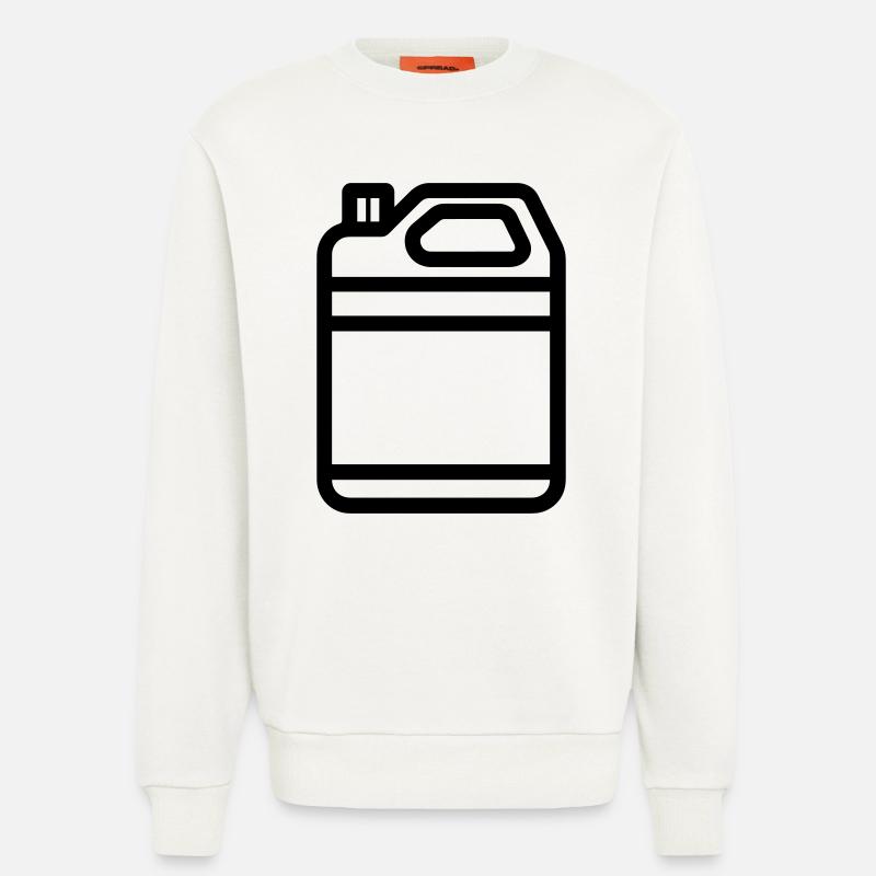 bidon - Sweat bio décontracté fabriqué en UE - OFF WHITE