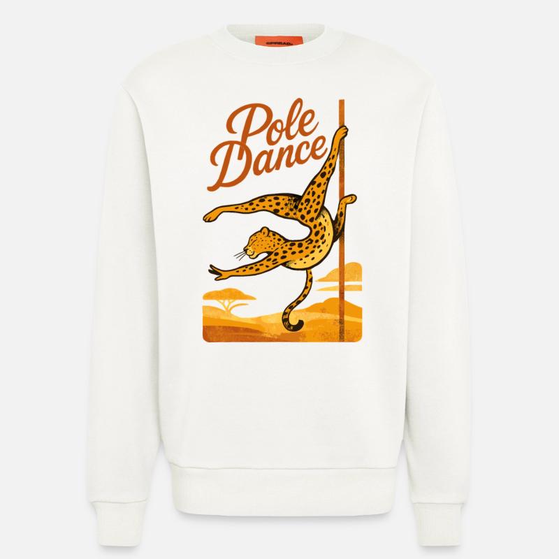 Pole Dance Leopardin Poledancerin Geschenk - Sweatshirt - made by SPREAD  - OFF WHITE
