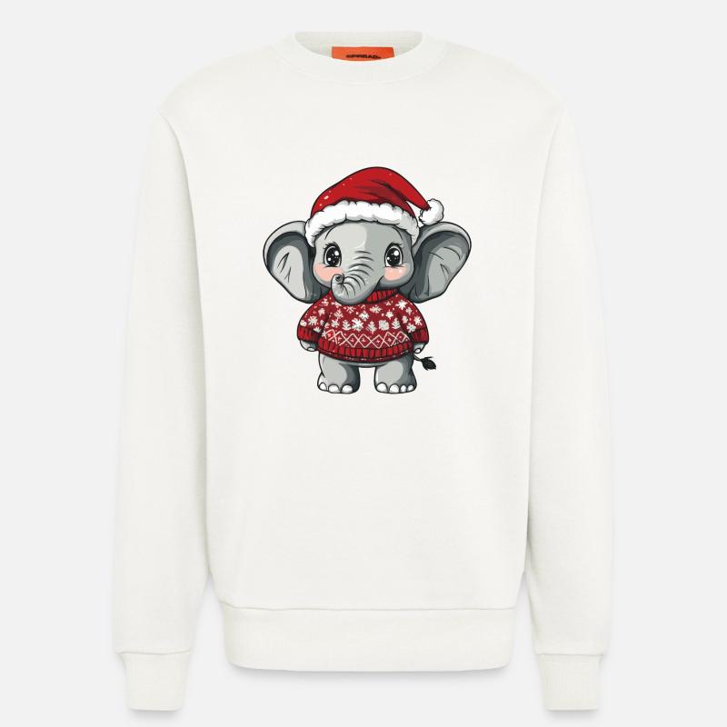 Mammoth Christmas Comic - Sweatshirt - made by SPREAD - OFF WHITE