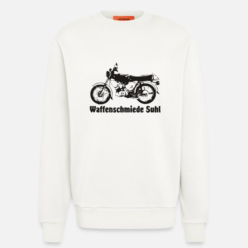 Simson S51 Waffenschmiede - Sweatshirt - made by SPREAD  - OFF WHITE