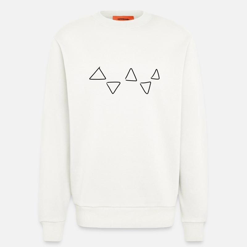 Triangular pattern - Sweatshirt - made by SPREAD  - OFF WHITE
