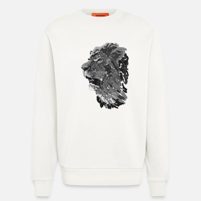 Löwe - Sweatshirt - made by SPREAD - OFF WHITE