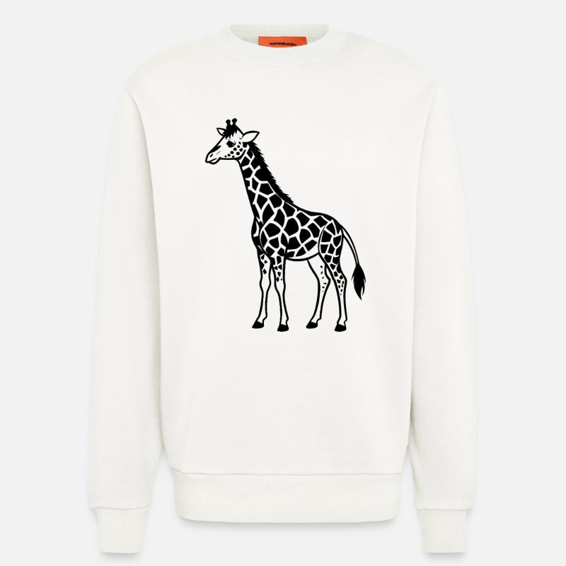Giraffes - Sweatshirt - made by SPREAD  - OFF WHITE