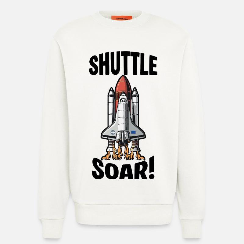 Start des Space Shuttle Soar - Sweatshirt - made by SPREAD  - OFF WHITE