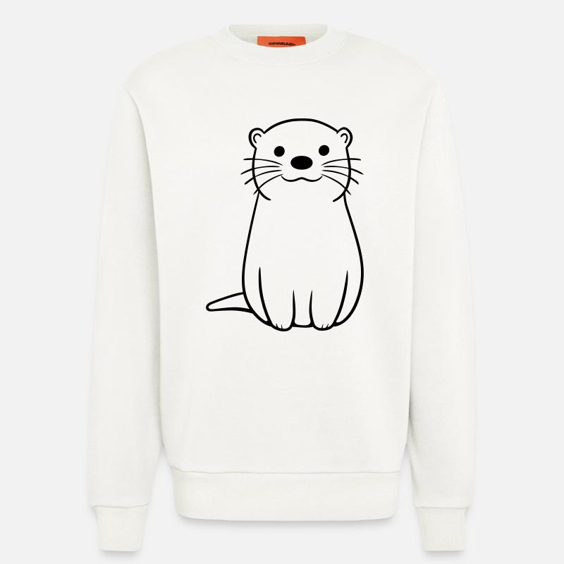otter - Sweatshirt - made by SPREAD  - OFF WHITE