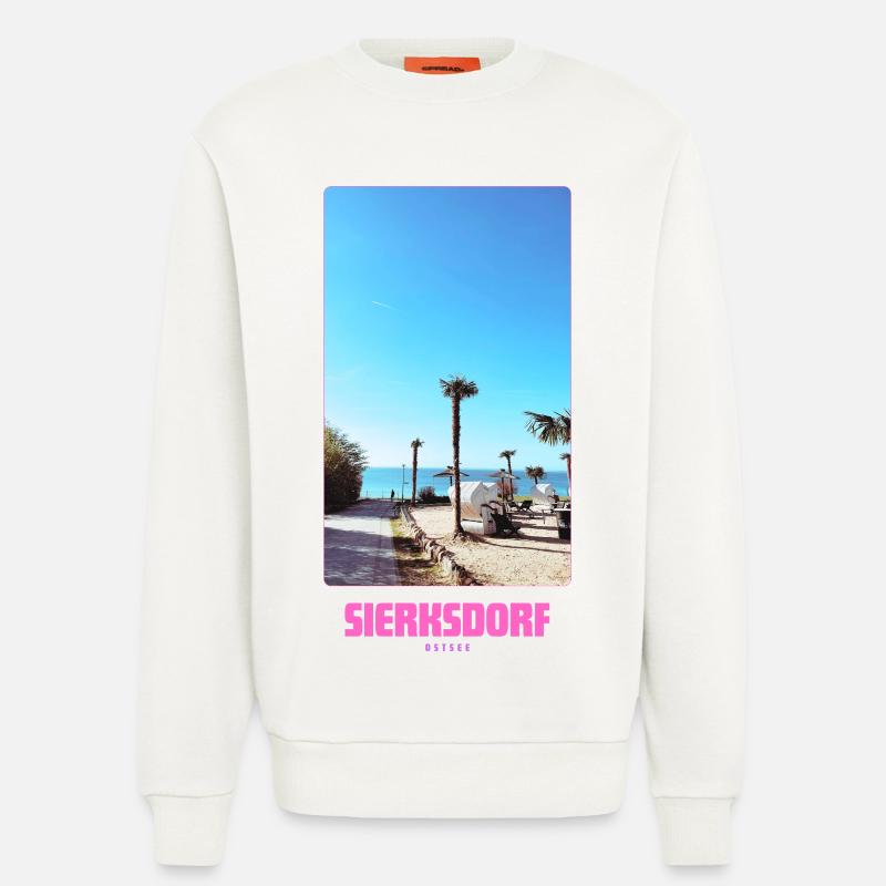 SIERKSDORF _ Strand - Sweatshirt - made by SPREAD  - OFF WHITE