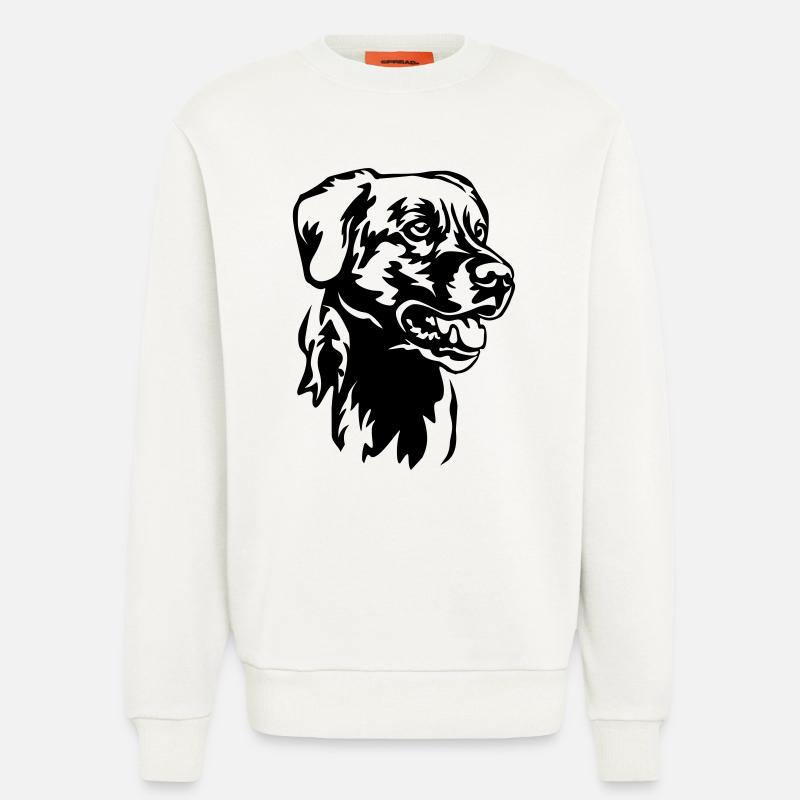 Labrador Kopf - Sweatshirt - made by SPREAD  - OFF WHITE