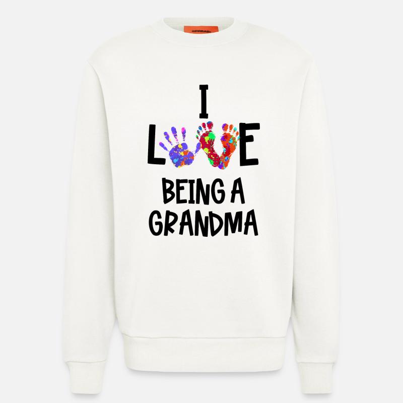 Oma Statement Großmutter Pensionistin Alte Frau - Sweatshirt - made by SPREAD  - OFF WHITE