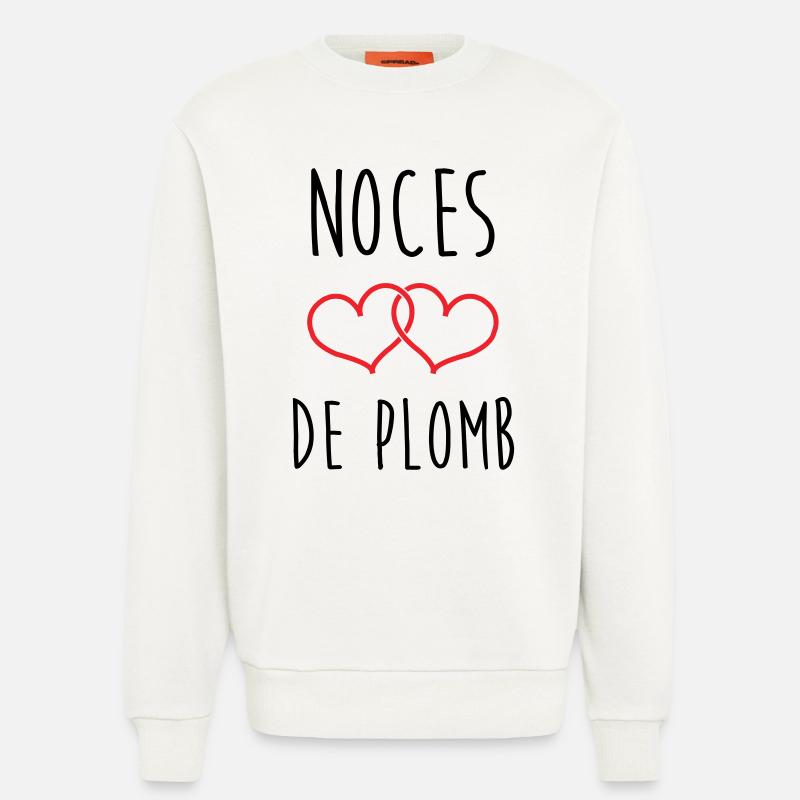 Lead Wedding 14 Jahre Ehe - Sweatshirt - made by SPREAD  - OFF WHITE