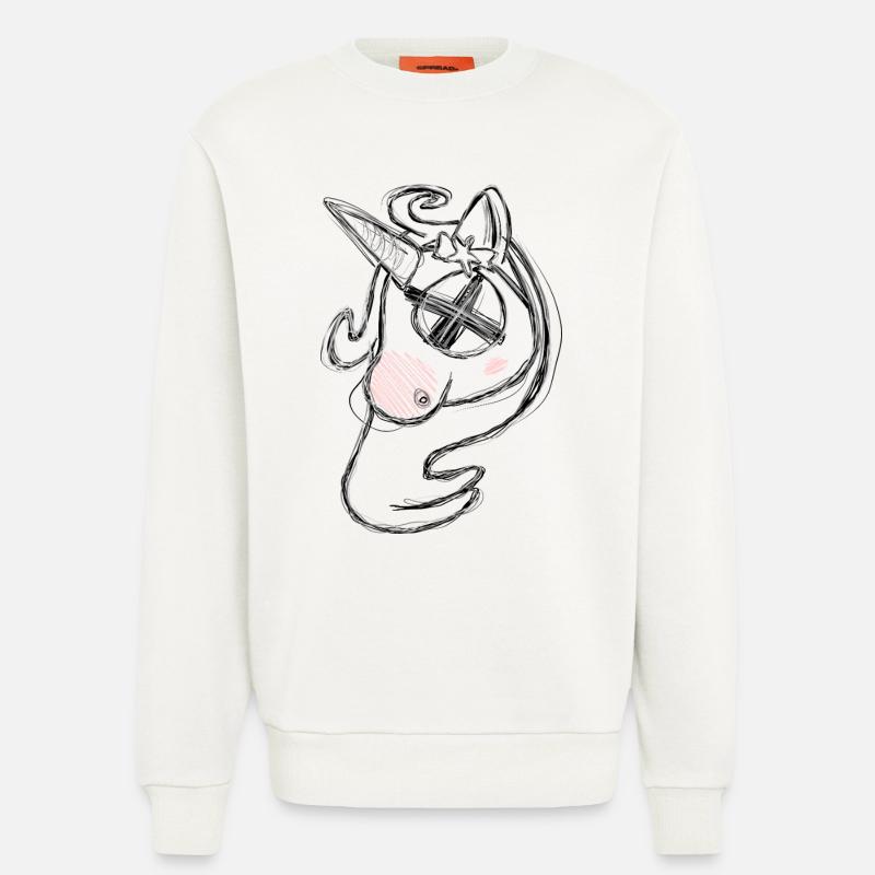 Dead Uni Grey - Sweatshirt - made by SPREAD  - OFF WHITE