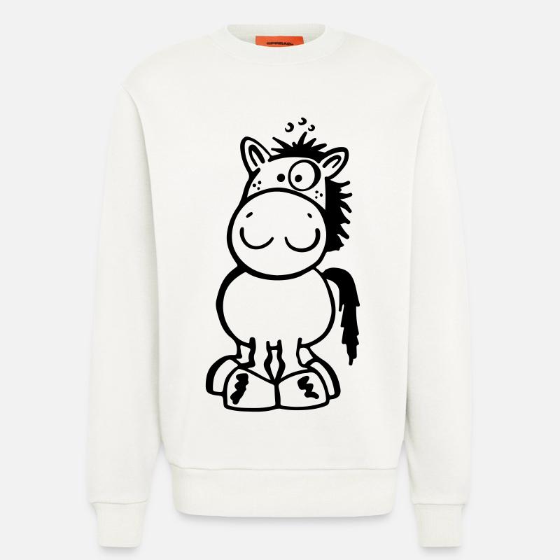 Kleines Pferdchen - Sweatshirt - made by SPREAD - OFF WHITE